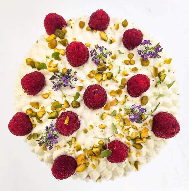 Dôme pistache framboise Indre-et-Loire